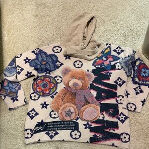 Teddy Bear Graphic Hoodie